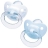 2 Sucettes en silicone Taille 2 Bleu