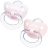 2 Sucettes en silicone Taille 2 Rose