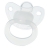 2 Sucettes transparentes en silicone taille 2
