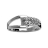 Bague 2 rangs oxydes argent rhodié taille 52 52.54.56.58