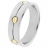 BAGUE HOMME ACIER & OR - Vis Or Soudées