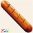 Baguette de pain de la marchande Haba