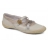 ballerines à scratchs fille blanc beige feeco gbb