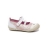 ballerines à scratchs fille blanc et imprimé fostine gbb