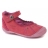 ballerines à scratchs rouge cachou catimini