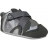 baskets - chaussons cola bébé à scratchs argent gris le coq sportif