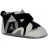 baskets - chaussons cola bébé à scratchs noir blanc le coq sportif