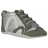 baskets - chaussons colin bébé à lacets argent gris le coq sportif