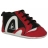 baskets - chaussons colin bébé à lacets noir rouge le coq sportif