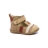 baskets garcon montantes à scratchs beige rouge galot gbb