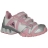 baskets pour fille à scratchs rose blanc lituanie le coq sportif