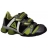 baskets pour garçon à scratchs vert et noir liban le coq sportif