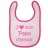 Bavoir 'j'aime mon papa d'amour' rose/fu