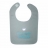 Bavoir 'Mon petit prince' gris/turquoise