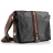 BESACE NOMADE MIXTE NOIRE - Cuir & Coton