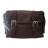 BESACE VICTOR A RABAT CUIR CHOCOLAT - Fermeture par Boucle