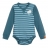Body coton bio - Rayé bleu glacier