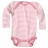 Body coton bio - Rayé rose ML