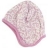 Bonnet réversible bio Rayures/Floral Rose