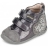 boots à scratchs fille vernis gris 91356a - garvalin