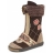 bottes à fermeture fille en fourrure marron - 91611a - garvalin