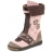bottes à fermeture fille en fourrure rose beige - 91611b - garvalin