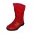 bottes à fermeture fille rouge fourrure intérieure - bama-tex