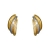Boucles d'oreille 1/2 créoles tricolores 3 anneaux