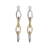 Boucles d'oreille pendantes longues bicolores