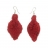Boucles d'oreilles - Feuille - Rouge