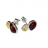 Boucles d'oreilles Argent & Ambre Esses