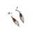 Boucles d'oreilles Argent & Ambre Flint