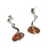 Boucles d'oreilles Argent & Ambre Gasco