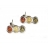 Boucles d'oreilles Argent & Ambre Ovalines