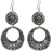 Boucles d'oreilles Doubles argentées