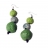 Boucles d'oreilles en papier - Pulp 3 boules