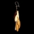 Boucles d'oreilles Flamme Marron Beige Naturel