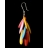 Boucles d'oreilles Flamme Multicolore