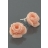 Boucles d'oreilles<a title='composition florale pour la saint-valentin' href='http://www.familyby.com/boutiques/detailCategorie/4211' style='text-decoration:none; color:#333'><strong> fleur</strong></a> rose