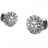 BOUTONS DE MANCHETTES SOLEIL - Argent & Art
