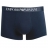 Boxer Emporio Armani Marine en coton stretch, logo blanc