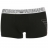 Boxer Emporio Armani Noir, ceinture blanche en coton stretch