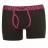 Boxer Emporio Armani Noir, ceinture rose