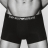 Boxer Emporio Armani Noir en coton stretch