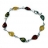 Bracelet Argent & Ambre Gouttes multicolore