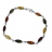 Bracelet Argent & Ambre Olivette multicolore