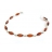 Bracelet Argent & Ambre Olivettes cognac