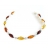 Bracelet Argent & Ambre Suprême Olivette multicolore