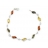 Bracelet Argent & Ambre Yang multicolore