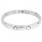 BRACELET HOMME ACIER - Mat & Poli